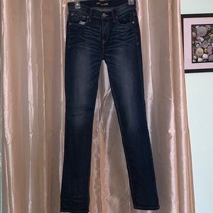 Express dark wash jeans.